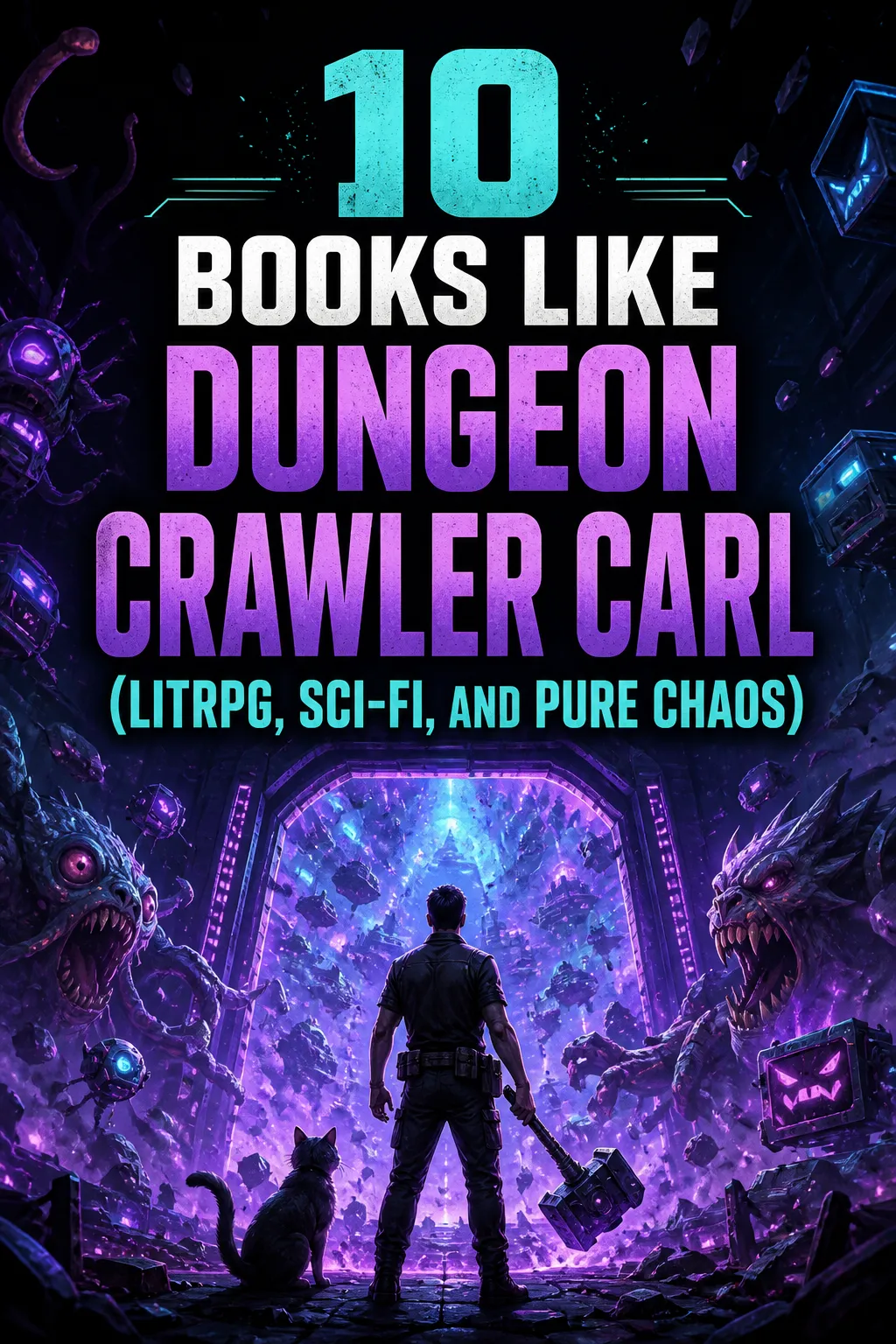 10 Books Like Dungeon Crawler Carl (LitRPG, Sci-Fi, and Pure Chaos)